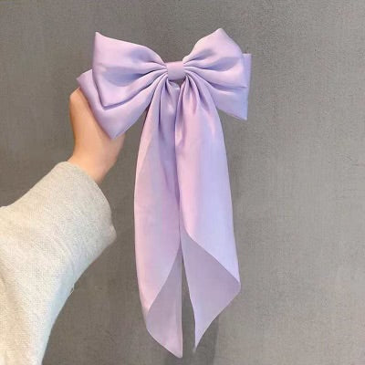 Silky Satin Lavender Bow