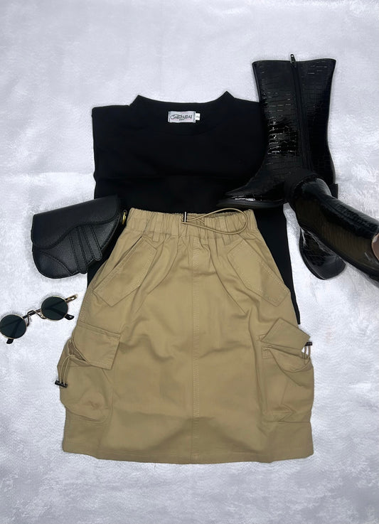 Maxi Khaki Skirt